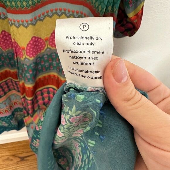 Anthropologie Jumpsuit Size 12 Siddhartha Bansal NWT Colorful Maximalist Boho - Picture 11 of 11